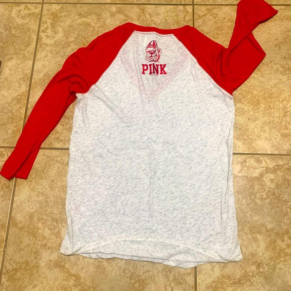 PINK by Victoria’s Secret Georgia Bulldogs women’s shirt, shiny sequins - Picture 2 of 2